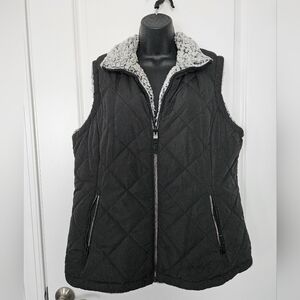 Black Women's Vest XL Sherpa lined